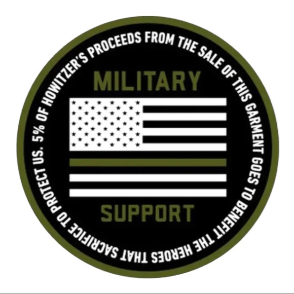 Howitzer Style Men's T-Shirt Defiant Sketch Military Grunt MFG - Picture 9 of 9